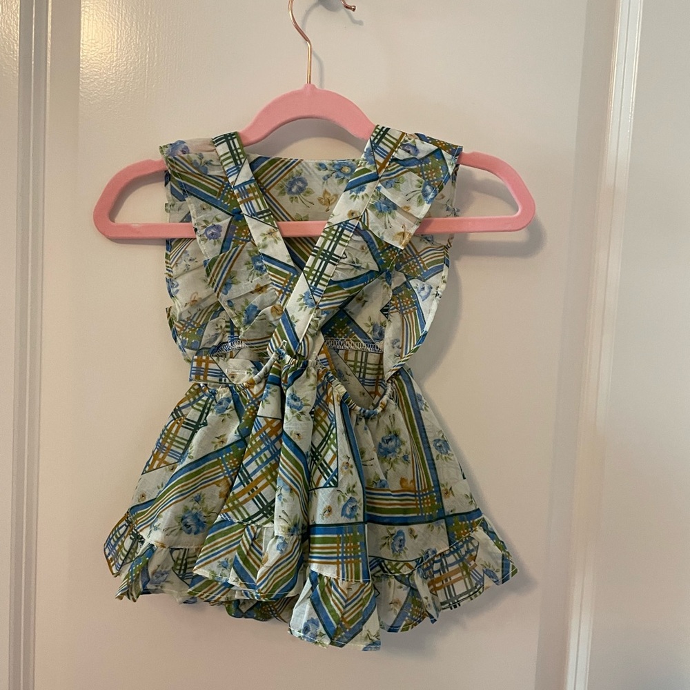 Vintage fabric numikids 6-12 month pinafore dress - Picture 2 of 2